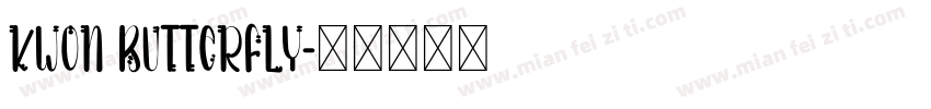 Kwon Butterfly字体转换